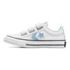 Converse Star Player 76 Easy On Durable Low Top Kids Skate Shoes Kids sneaker White Blue A07410C