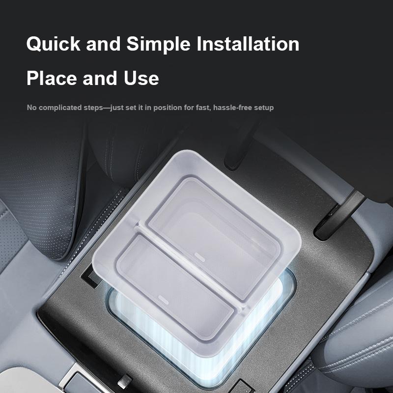 For BYD Sealion 05 EV 2025 Center Console Armrest Storage Organizer Tidying Anti-slip Tray Cup Holder Storage Box Accessories