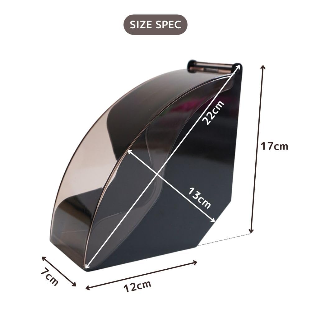 Coffee Filter Case, Coffee Filter Box, Coffee Filter Holder, Coffee Filter Paper Container with Lid, Dustproof, See-Through, V01