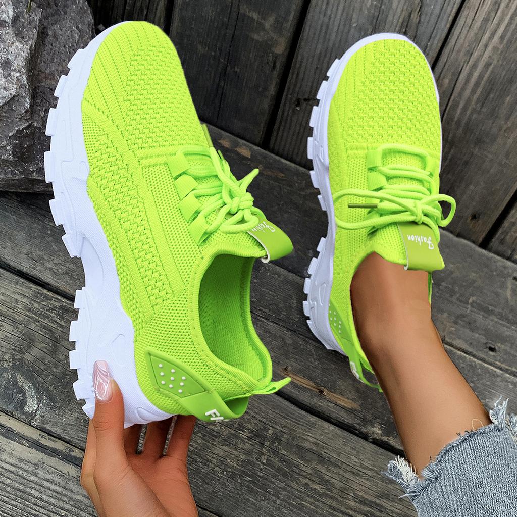 Shoes Women Spring Fashion New Running Shoes Mesh Breathable Thick-soled Shoes Sports Shoes