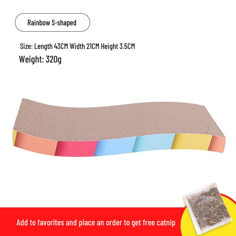 Durable Oversized Cat Scratching Bed: Scratch-Resistant, No-Shed Corrugated Cardboard for Self-Entertainment
