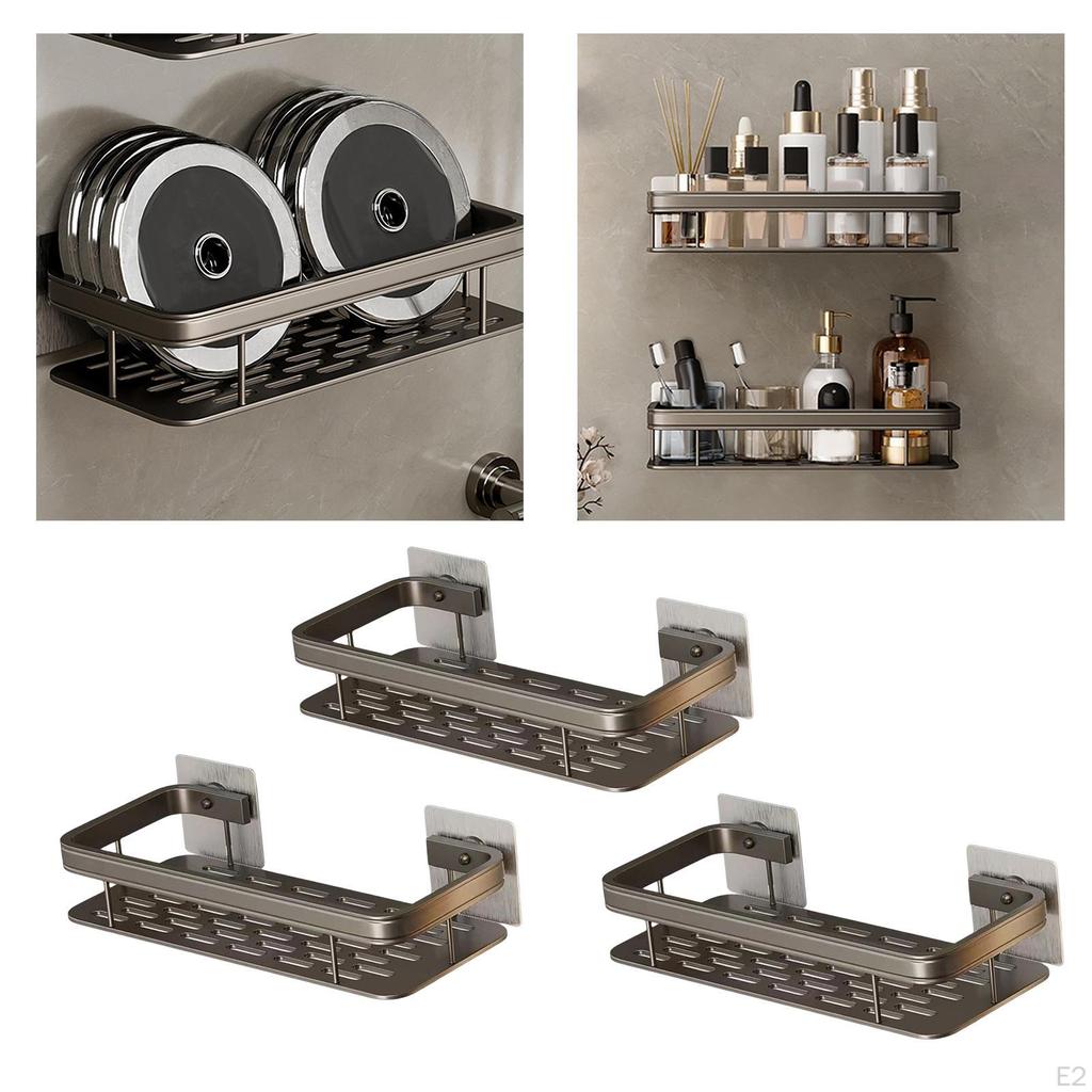 Shower Caddy Drainage Basket Toilet Storage Rack Kitchen Organizer Conditioner Holder Bathroom
