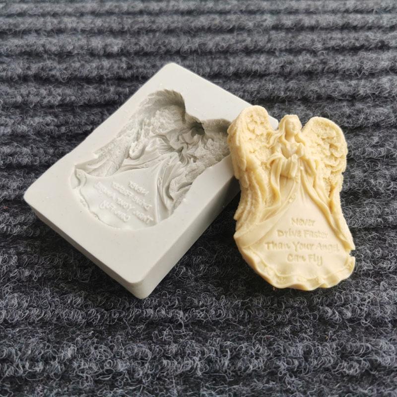 Angel Fairy Resin Epoxy Mold Jewelry Pendant Crystal Casting Making Silicone Mold for DIY Craft Tool Cake Decor Mold