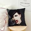 Signer M-Marilyn Manson Music cushion cover Living Room Headboard Bedroom Office Cushion Cushion Sofa Nap Time Pillow Case