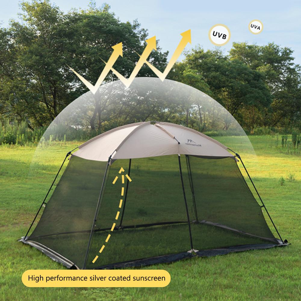 Outdoor Camping Picnic Tent Large Space Tent Garden Fishing Sunscreen Shading Tent Mosquito-proof Tent