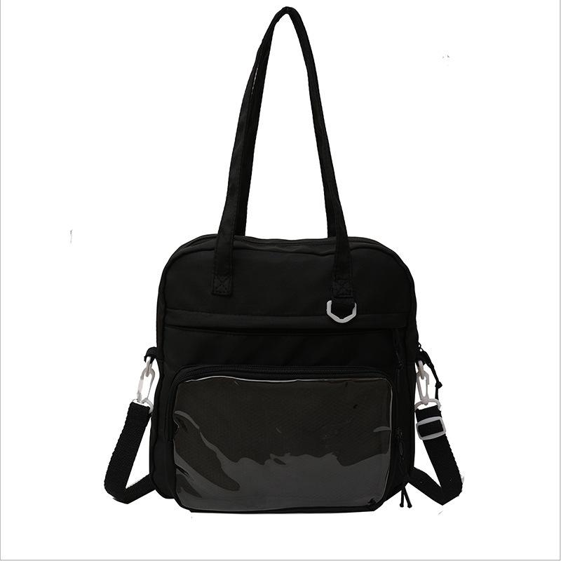 Japanese versatile high-value shoulder messenger bag women's 2025 autumn new ins college style large-capacity tote bag