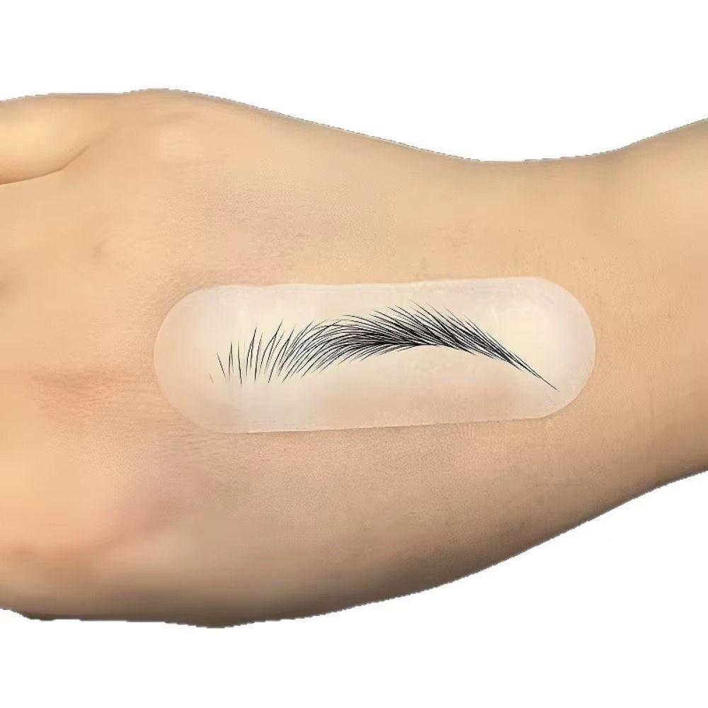 20Pcs Adhesive Tattoo Practice Sticker Eyebrow Line Practice Stickers Makeup Tattoo Training