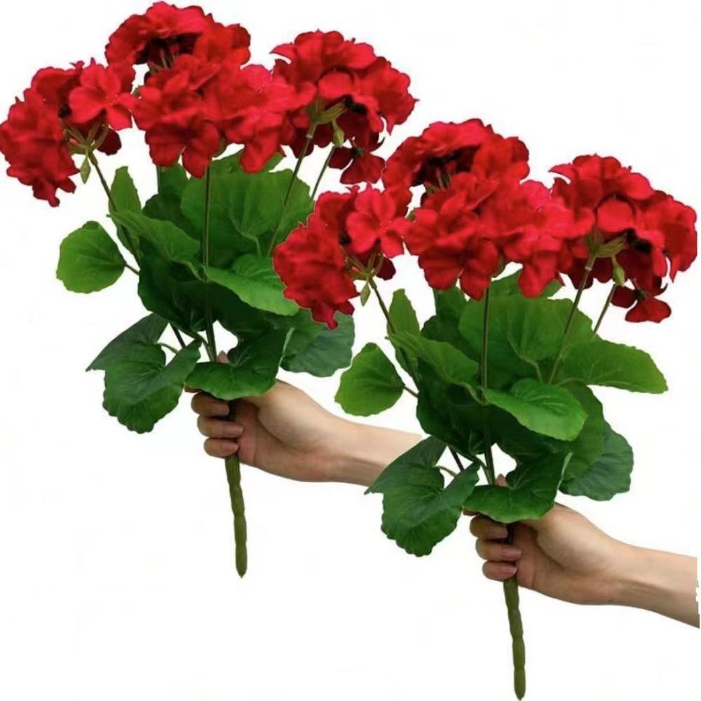 Silk Simulated Begonia Flower 35CM Artificial Flower New Home Floral Arrangement  Table Decoration