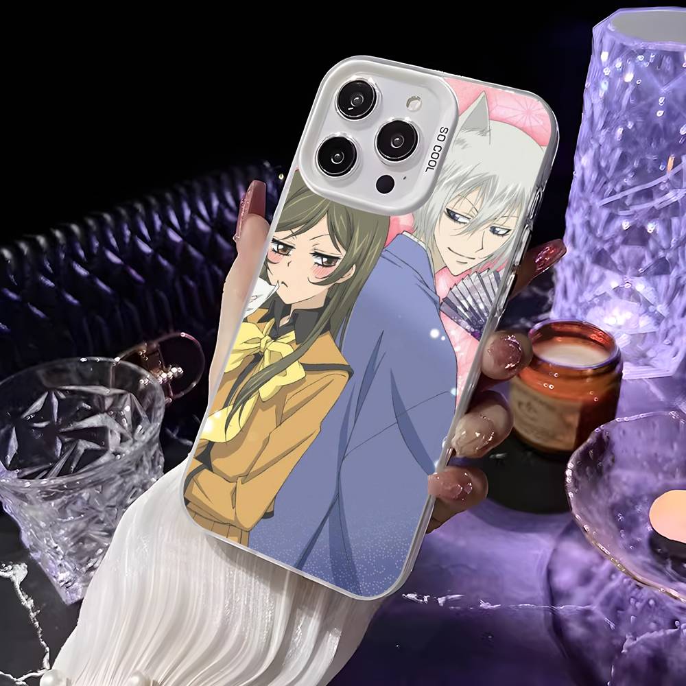 

Anime K-Kamisama Kiss Phone Case For iPhone 16 15 14 13 12 11 Pro Max White Ultra-thin Laser Metallic Aurora Funda iPhone11