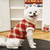 Soft Fleece Color-blocked Plaid Pet Fleece Vest Warm Puppy Vest Jacket Autumn Winter