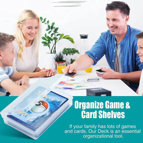 10-Piece Playing Card Box, Trading Card Case, Card Storage Organizer, Clear Card Case, for Gaming Cards, Plastic Storage Box