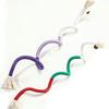 2pcs Cat Toys Chew-Ropes,Interactive Molar Cotton Rope Toys,Silvervine Cat Teaser Toy,Clean Mouth Kitten Play Toy Pet Supplies