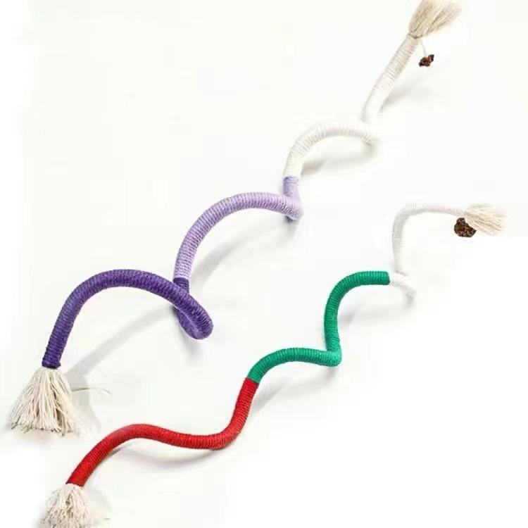 2pcs Cat Toys Chew-Ropes,Interactive Molar Cotton Rope Toys,Silvervine Cat Teaser Toy,Clean Mouth Kitten Play Toy Pet Supplies