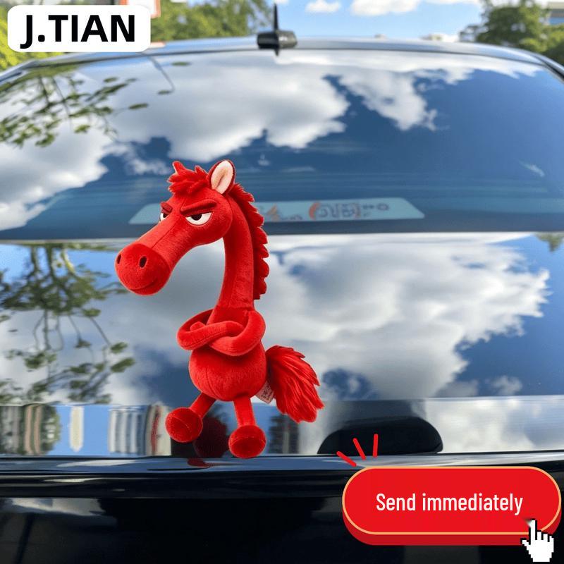 Плюшевая игрушка JIANTIAN Счастливая Красная Лошадь