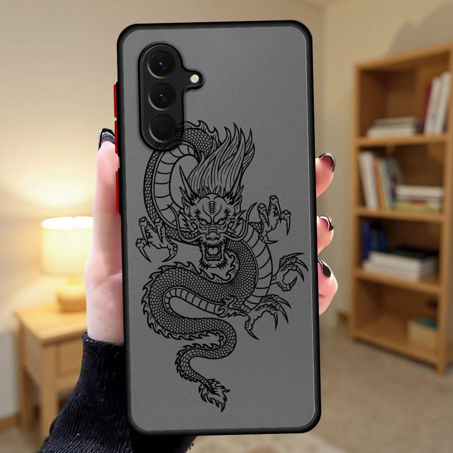 Phone Cover Case for Samsung Galaxy A53 A16 A15 A34 A36 A17 A52 A52S A72 A14 A23 A35 A73 A33 A54 A56 A55 Cool Tiger Dragon