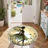 Girl Round Area Rug Suitable for Study Room Playrooms Bedrooms Foyer Antislip Round Carpet Decorate Offices Gift for Festivals