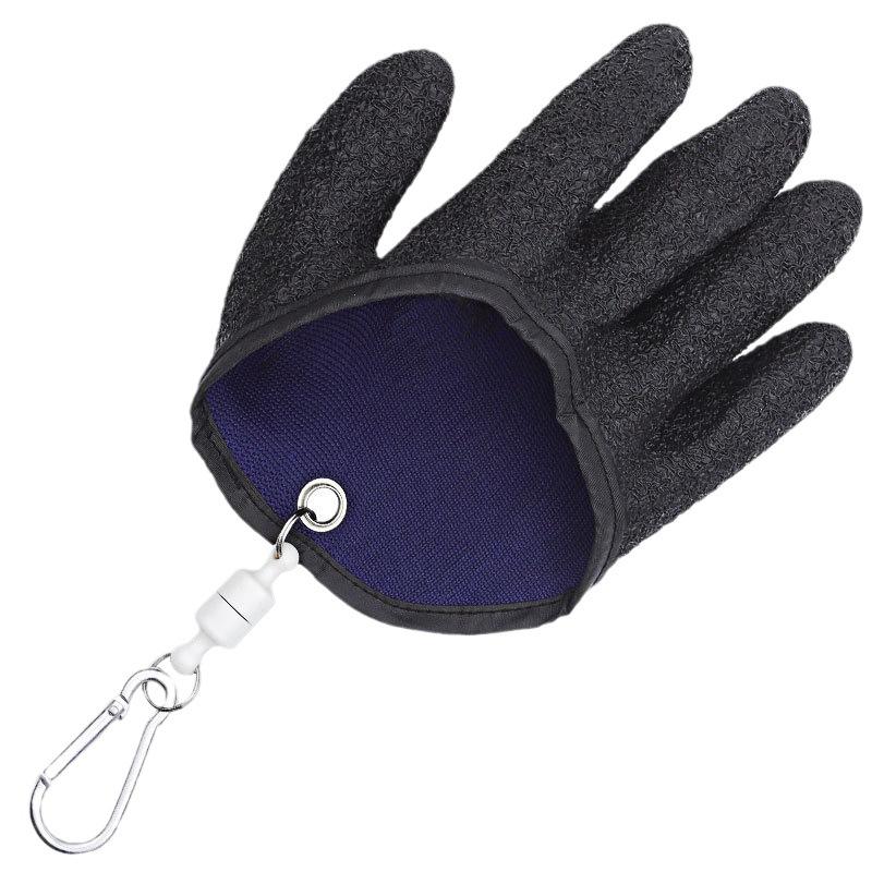 Outdoor Fishing Anti-puncture and Waterproof Latex Wrinkling Protection Gloves for Catching Fish and Preventing Slipping