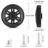 8Pcs Luggage Replacement Wheels 60mm Double Luggage Wheels Rubber Suitcase Wheels Repair Kits Easy Installation