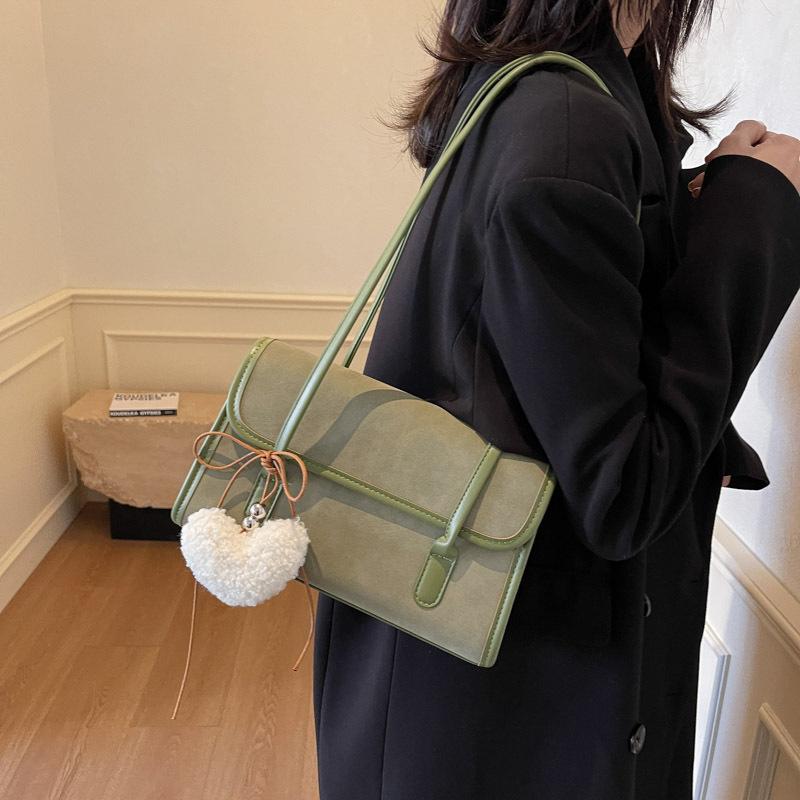 Korean Fashion Niche Underarm Bag Women's 2025 Autumn and Winter New Simple Retro Versatile Work Commuter Shoulder Bag