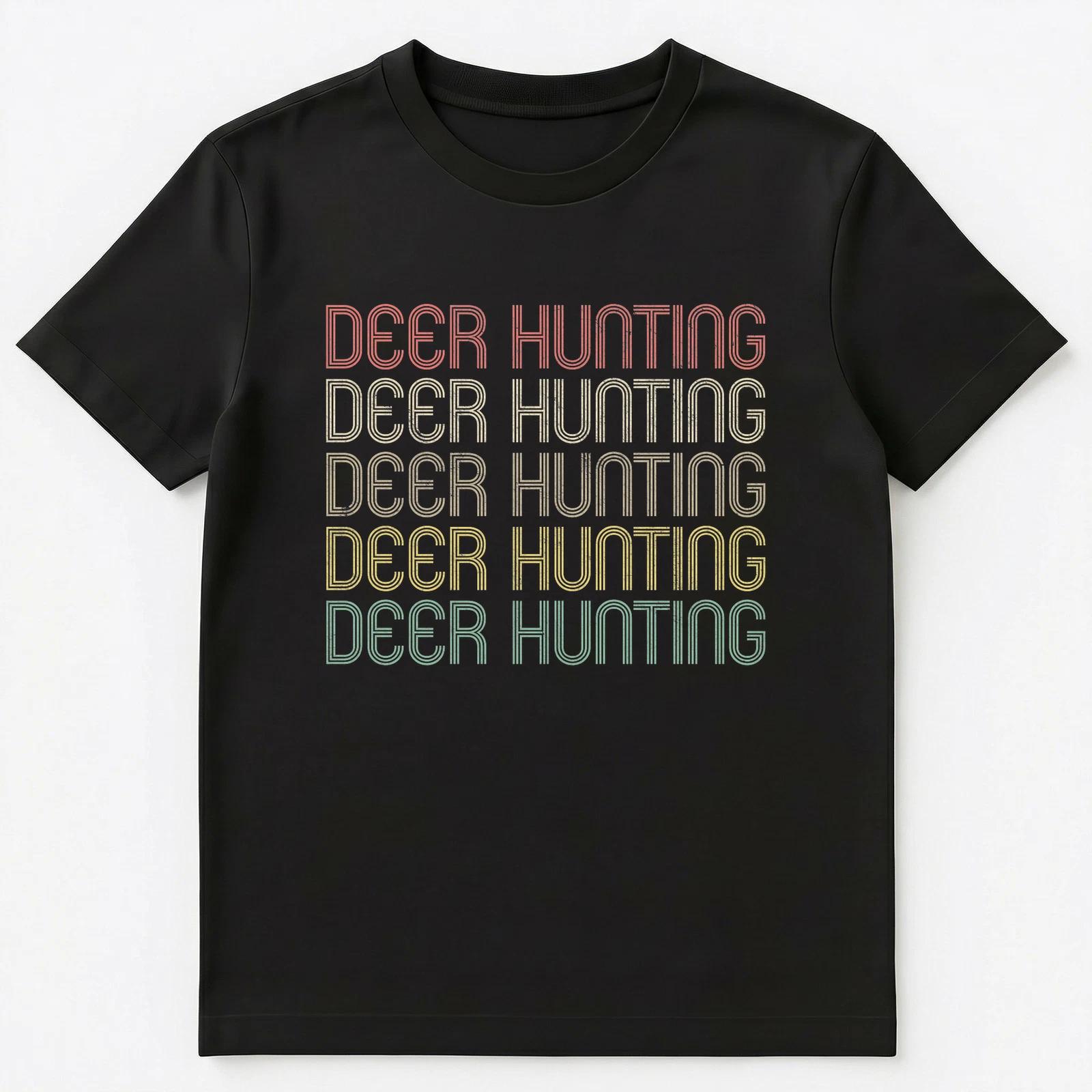Retro Style Deer Hunting Unisex T-Shirt XL