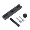 Crankshaft Pulley Installation Tool Set with Threaded Screw, Two Bolts, Round Fitting, Metal Bar, and Storage Case for Engine Removal Tasks