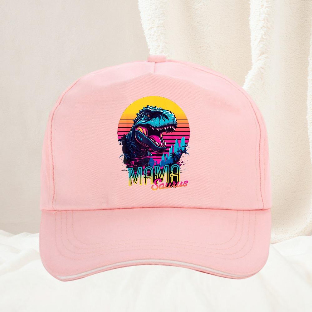 Zabawna czapka MamaSaurus TRex Dinozaur Mama Outdoor Regulowana Codzienna Czapka Ochrona przed Słońcem Unisex Damska Czapka Golfowa Baseballowa