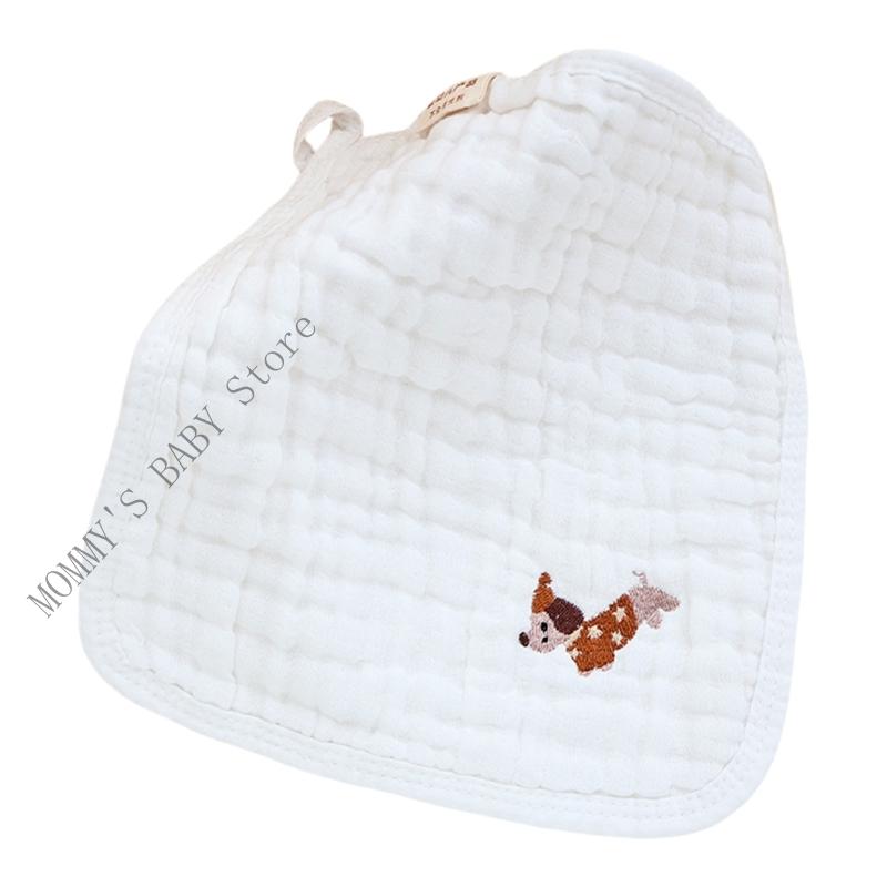 

5Pcs/1pc Toddler Baby Burp Cloth Newborns Square Towel Cotton Small Handkerchief 6-Layer Breathable Infant Washcloth
