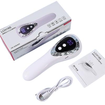 Ruční LED UV lampa na nehty Dobíjecí sušička nehtů s 5 lampičkami Rychleschnoucí stroj Přenosný Domácí DIY Salonní Manikúra