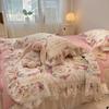 Summer Quilt   2024 New  Cotton Korean Ins Lace Fragmented Series  Air Condition Quilt High Quality Summer Blanket Set