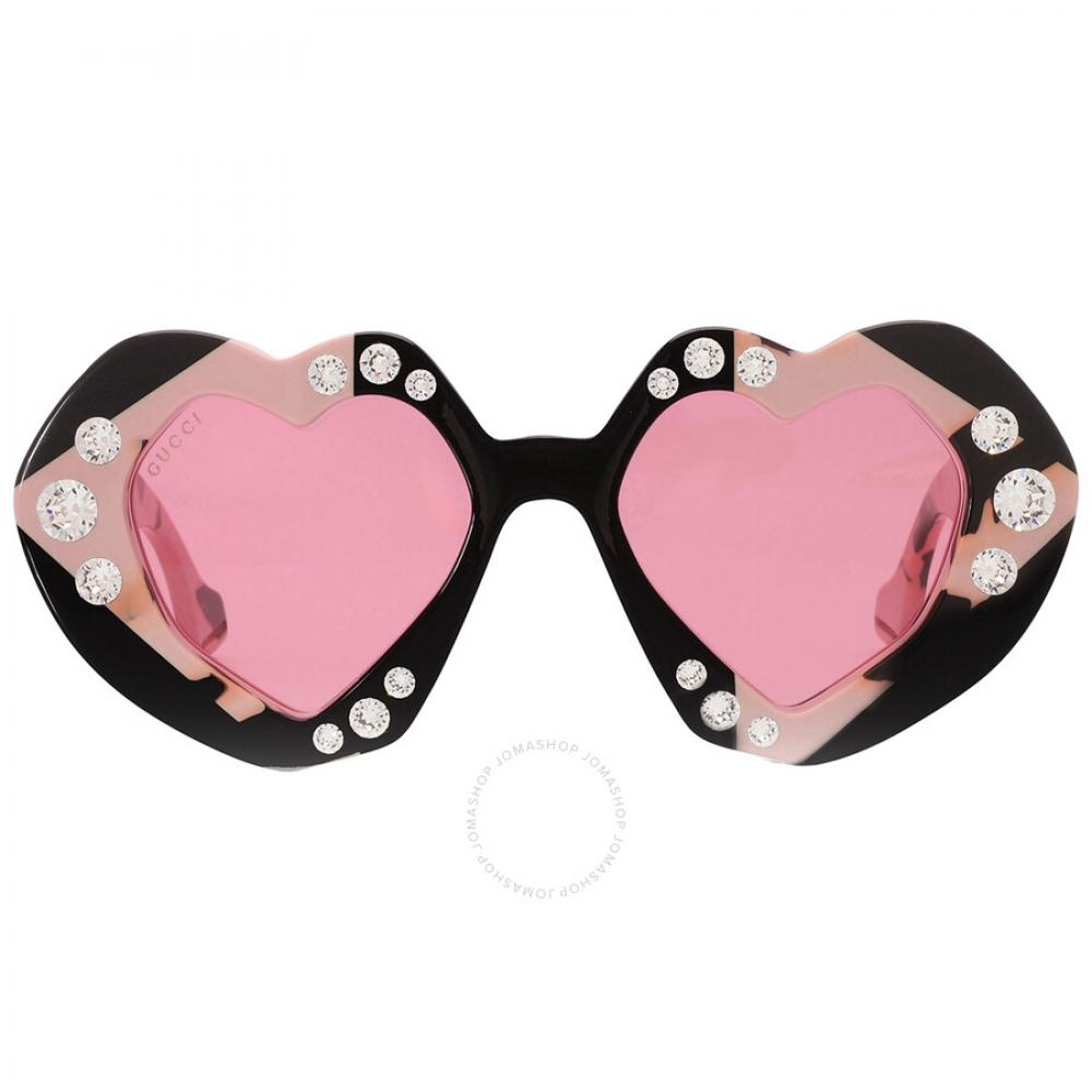

Gucci Red Irregular Ladies Sunglasses Gg1329s 001 48