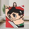 Astro Boy Anime Super Weiche Decke Mädchen Jungen Plüsch Bettwäsche Überwürfe Neuheit Schlafzimmer Flanell Tagesdecke Sofa Bettbezug