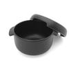 World Create Yayoi Touen Round Rice Container, Black, 1 Go (15962)