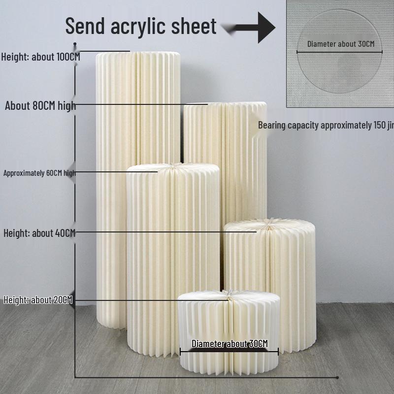 Paper Folding Dessert Table Cake Stands & Wedding Decoration Aisle Markers