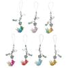 Vibranting Handmade Fish Star Bead Phone Charm Pendant Sturdy Acrylics Materials with Adjustable Length Designs