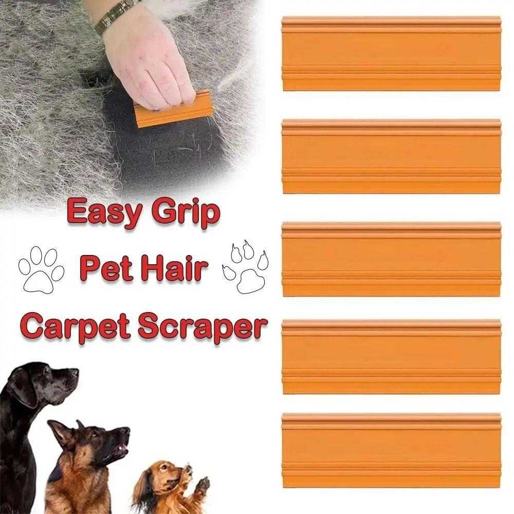 Mini Cat Dog Hair Scraper Easy Grip Carpet Scraper Convenient Pet Hair Remover  for Couch Trimmer