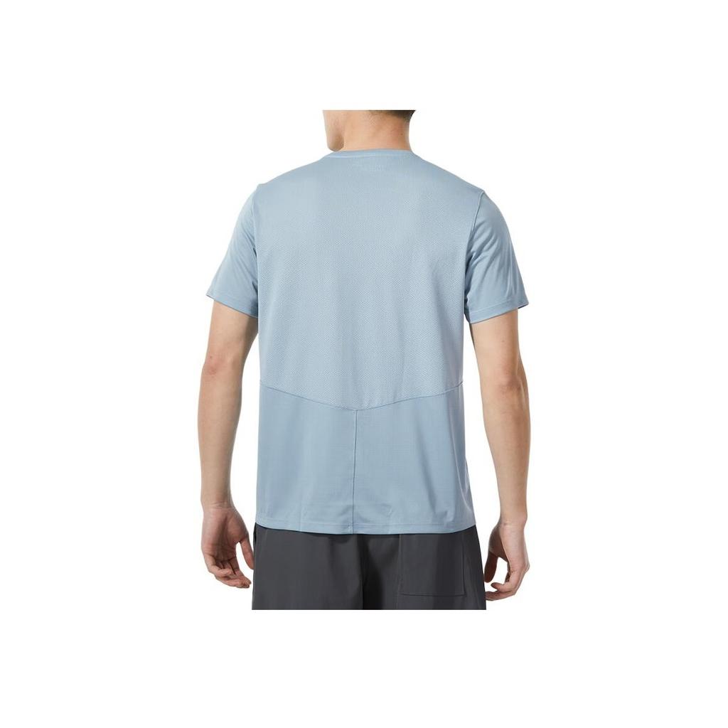 Under Armour Solid Color Straight Cut Casual Comfortable Breathable Short Sleeve T-Shirt Men Tops Light-Blue 1369743-465