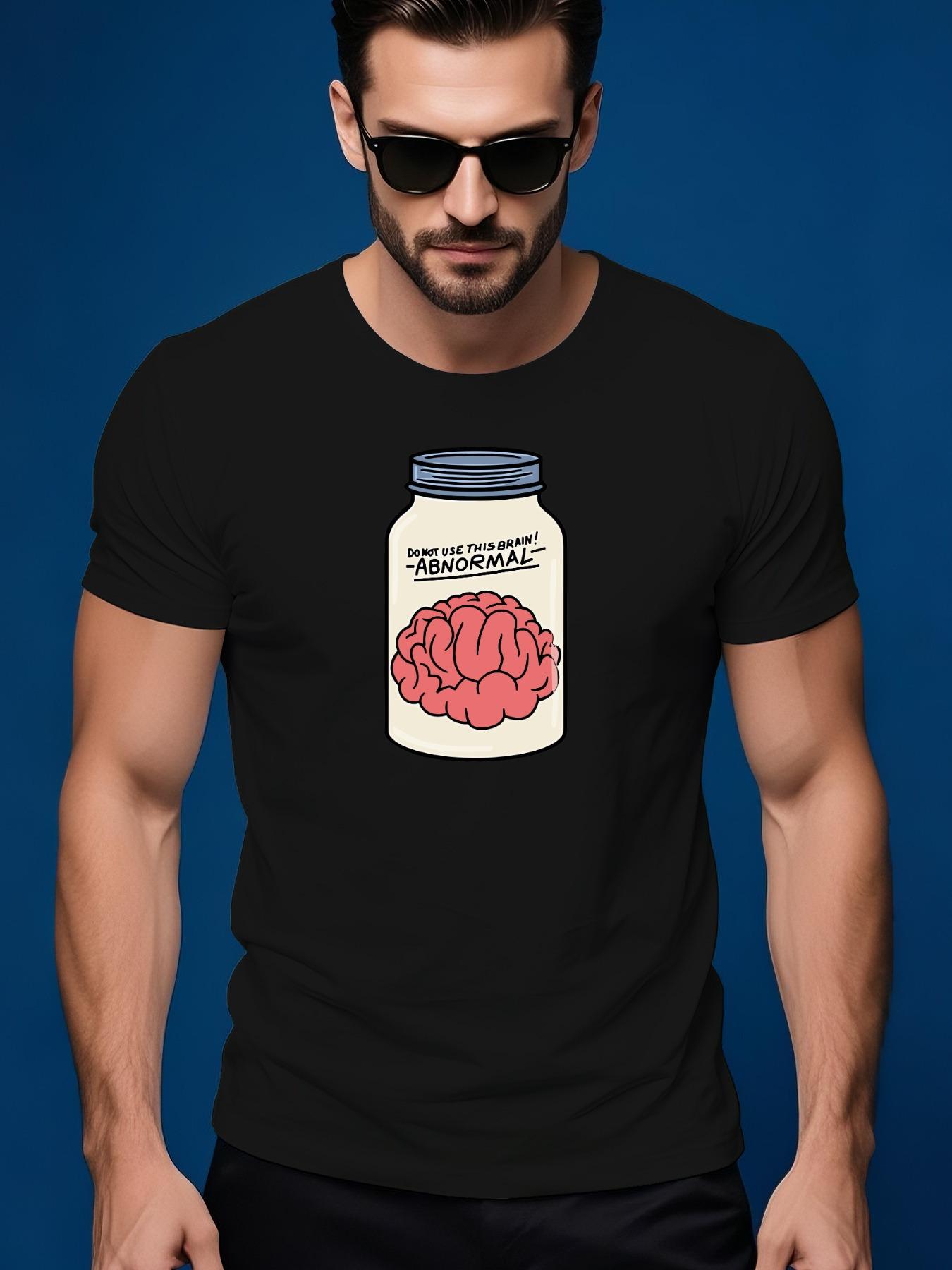 Humorous I m with Stupid Brain Graphic Tshirt Graphic Bla... S