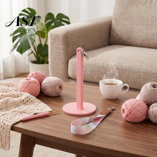 Home Knitting Tools Portable Wrist Yarn Holder, Ball Dispenser for Crocheting, Knitting, Holder Spinner Stand with Strap, Gift Crochet Lovers