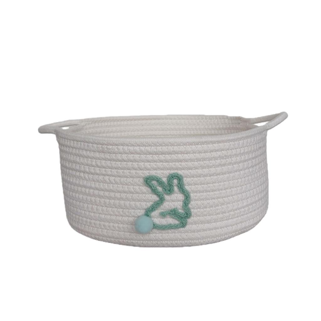 Cotton Rope Woven Storage Basket: Laundry, Toy, Home Rabbit, Desktop Storage Box