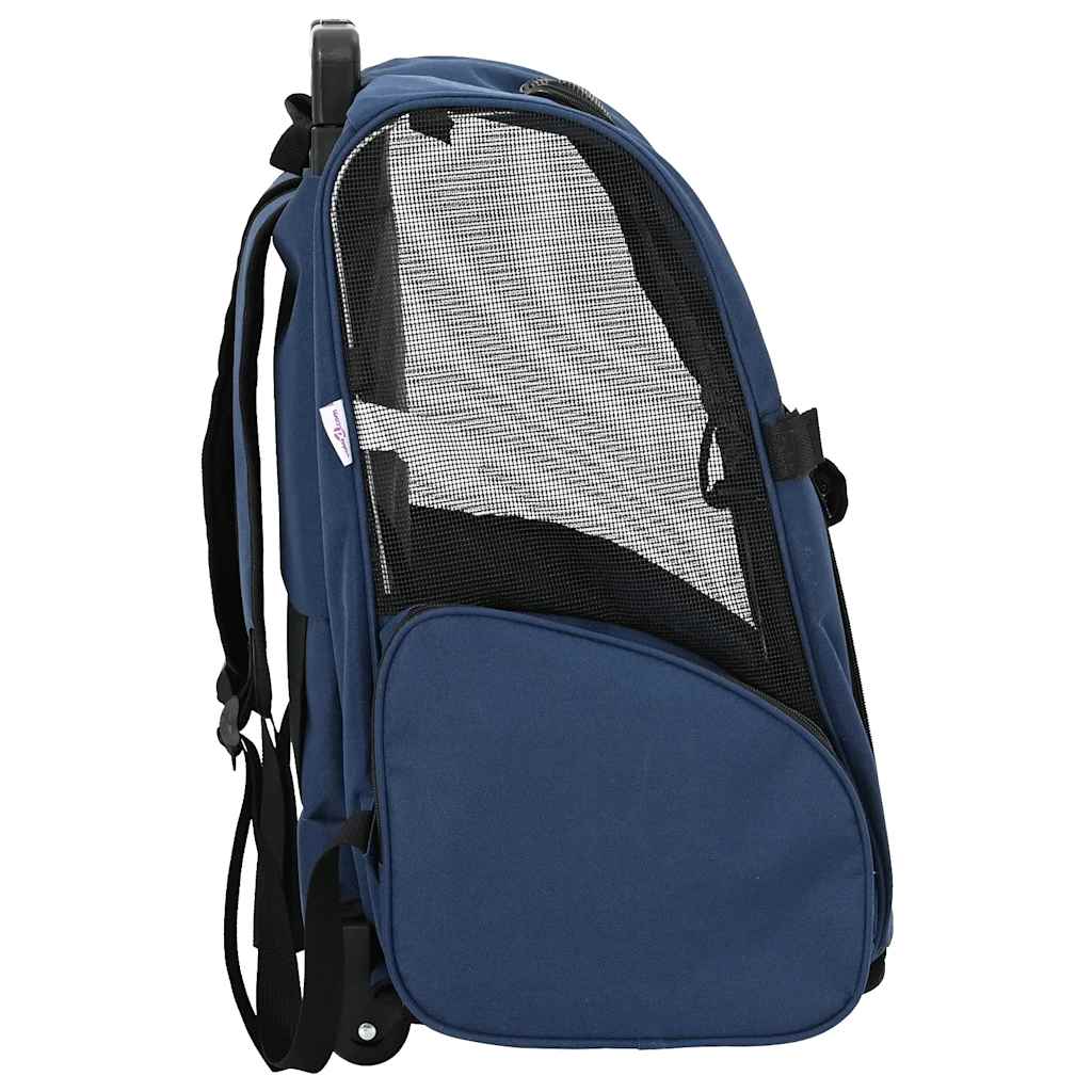 3 in 1 Pet Trolley Blue 48 x 32 x (57 106) cm Oxford Fabric
