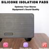 2xSilicone Anti Vibration Speaker Feet Shock Absorption Pad for Sound Equipment Protections Against Scratches Slip