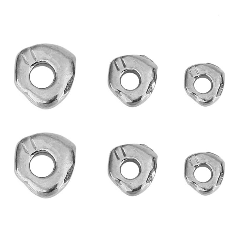 

20pcs Irregular Stainless Steel Spacer Beads 3 4 5 mm Never Fade PVD Necklace Bracelet Beads For DIY Jewelry Making Findings 3mm