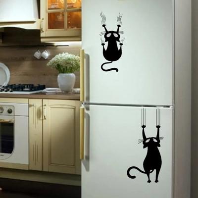 Wandaufkleber mit Katzenmuster, lichtecht, PVC, Fensterdekoration, Wandaufkleber, Heimdekoration