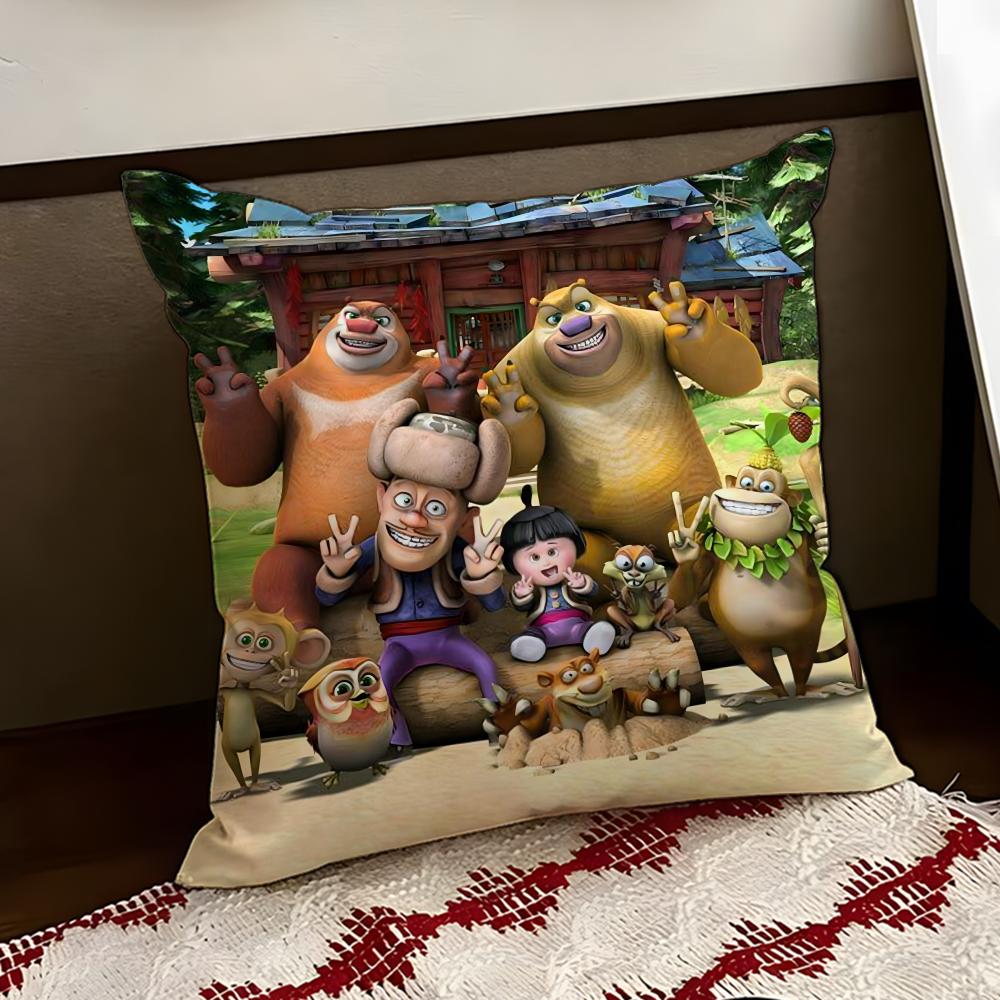 BBoonie BBears Cushion Cover Reversible Soft Durable Pillow Cover Home Car MultiScene Use for Daily Comfort