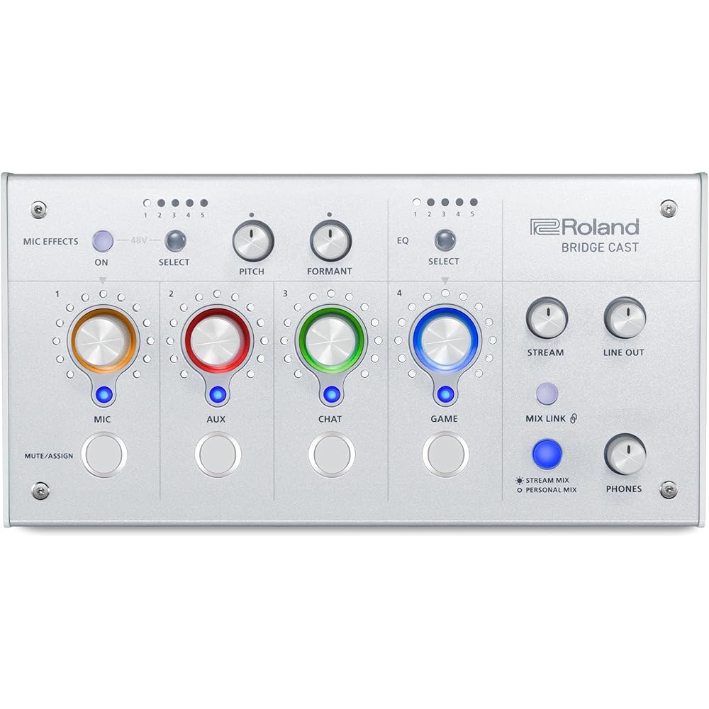 Roland Roland BRIDGE Cast/Gaming DAC Amplifier/Audio Interface/Distribution/Gaming Mixer/Audio Mi...