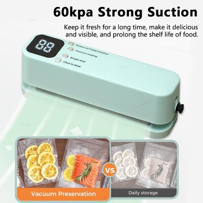 Vacuum Sealer Vacuum Packaging Machine for Food USB Rechargeable Portable Food Vacuum Sealing Machine Mini Plastic Bags Sealer