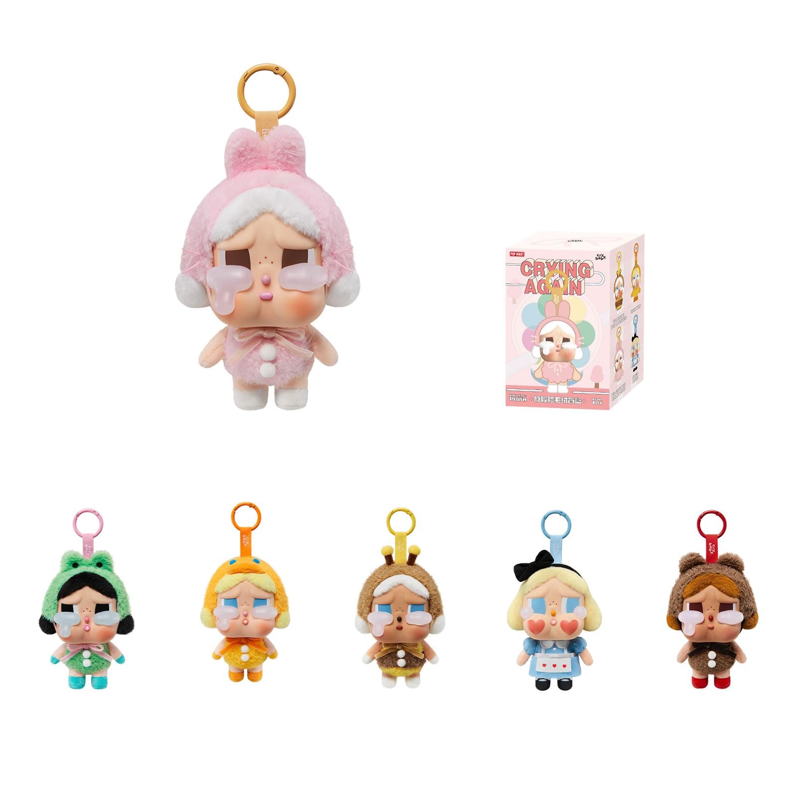 

POP MART Crybaby Tears Factory Series Виниловая Мордочка Плюшевая Блайнд Бокс Случайный Дизайн Фигурка Коллекционная Игрушка Домашний Декор Праздничный Подарок на День Рождения Одиночный