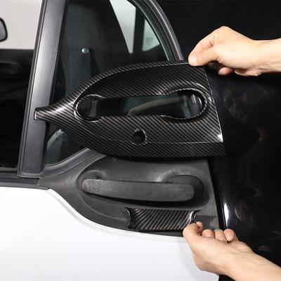 For Mercedes Benz Smart 453 Fortwo 2016- Car Outer Door Bowl Protective Sticker Door Handle Decorative Shell ABS