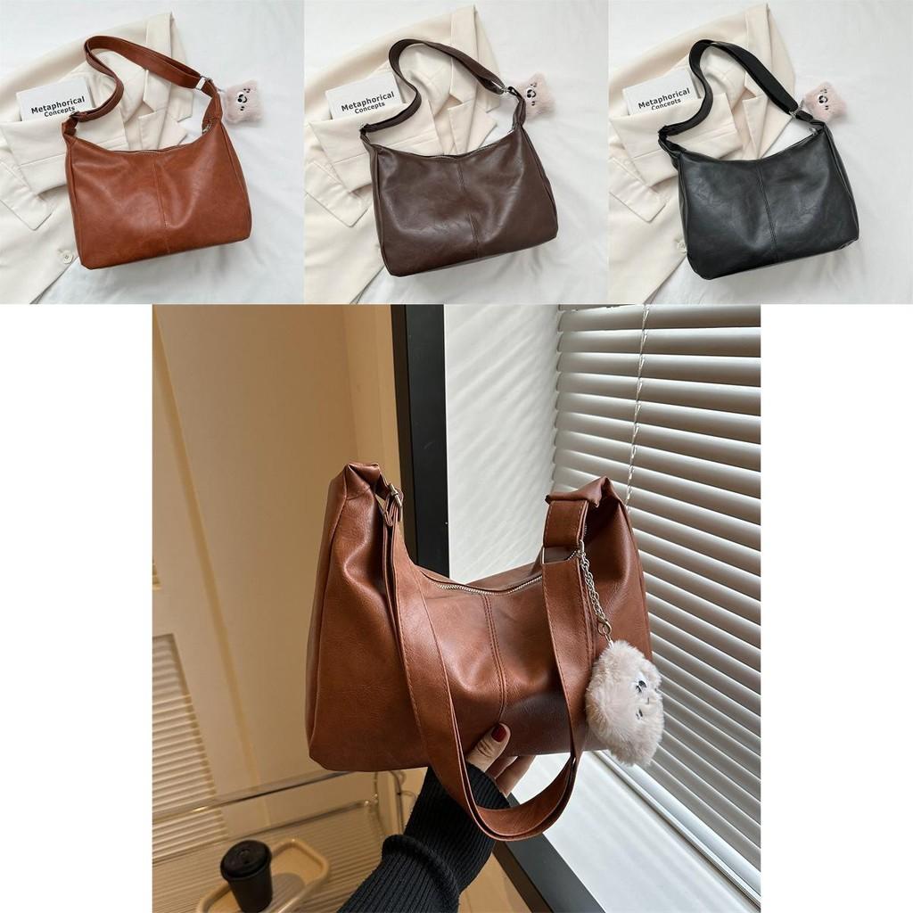 Stylish Large Capacity Women's Tote Bag For Winter Fashion With Vintage Charm And Soft Pu Material
