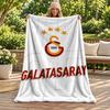 Galatasaray Battaniye Flanel Battaniye Yumuşak Rahat Peluş Atkı Kanepe Yatak İçin Hafif Ev Dekorasyonu Noel için Hediyeler çeşitli tatiller